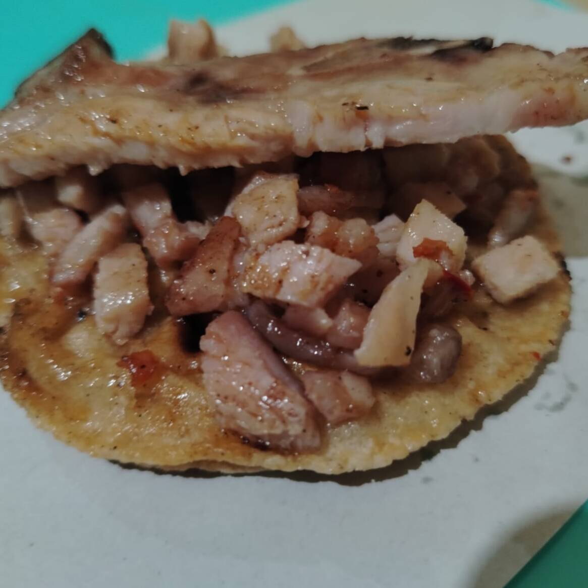 Taco de chuleta
