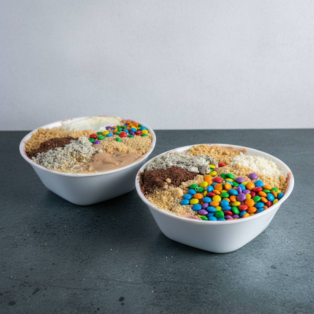 Perfeito para compartilhar com a família e os amigos! São 2 litros de açaí cremoso acompanhados de paçoca, leite em pó, amendoim crocante, confetes coloridos e uma deliciosa mousse de chocolate. Uma combinação irresistível de sabores e texturas que garante uma experiência ainda mais especial a cada colherada!