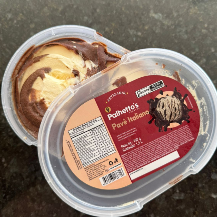 SORVETE CREMOSO DE PAVÊ ITALIANO