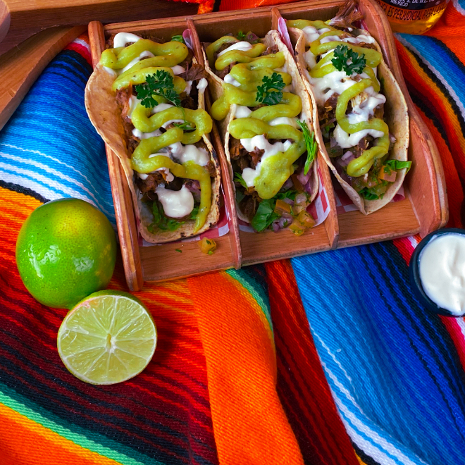 Taco con Chicharrón x3