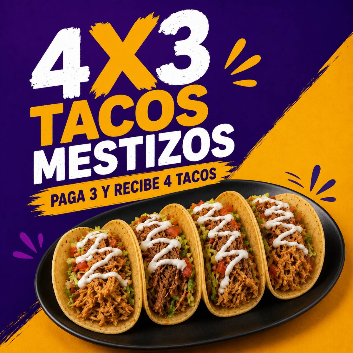 4X3 TACOS MESTIZOS
