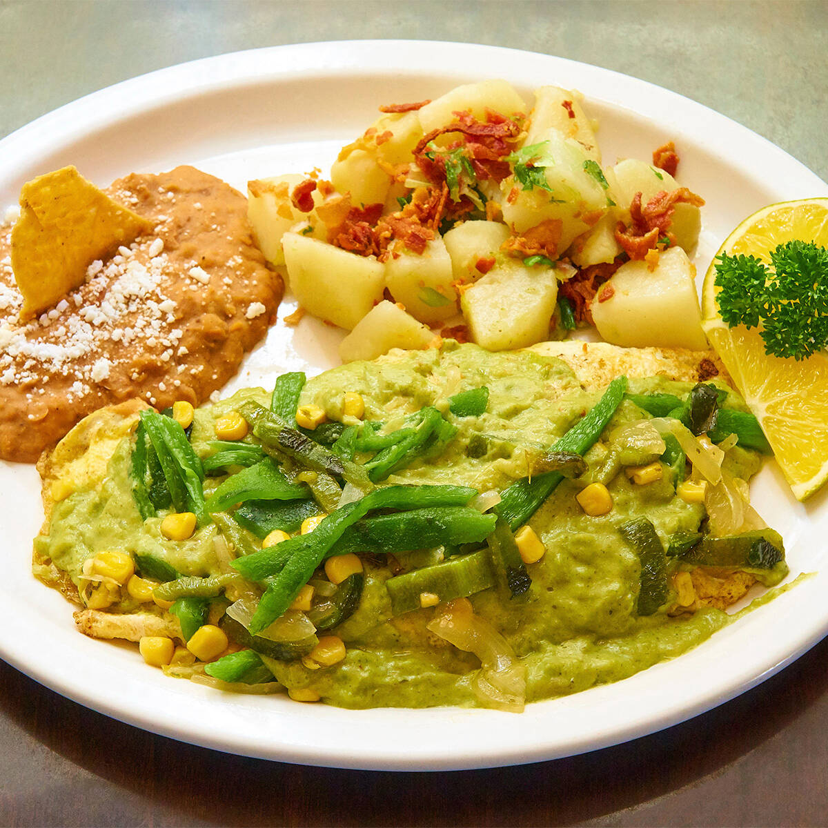 Omelette Poblano