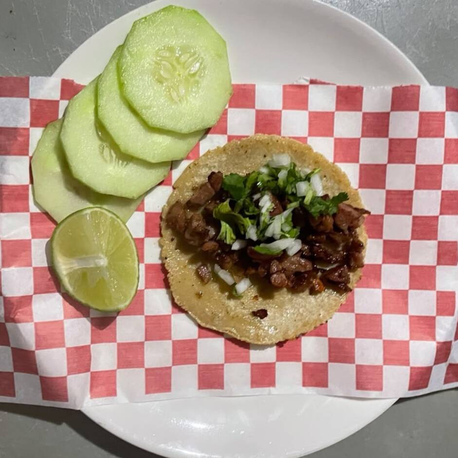 Taco Azteca de Chorizo Arg.