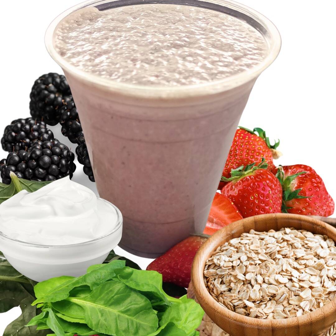 Smoothie de Frutos Rojos y Espinacas