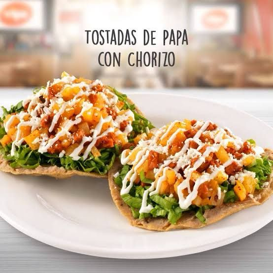 Tostadas Chorizo con Papa 3 Pz