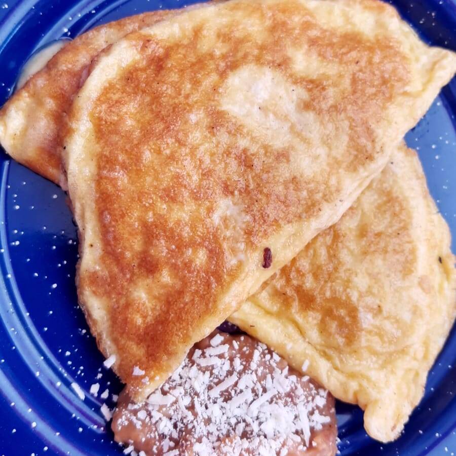 Omelette de Jamón con Queso Manchego