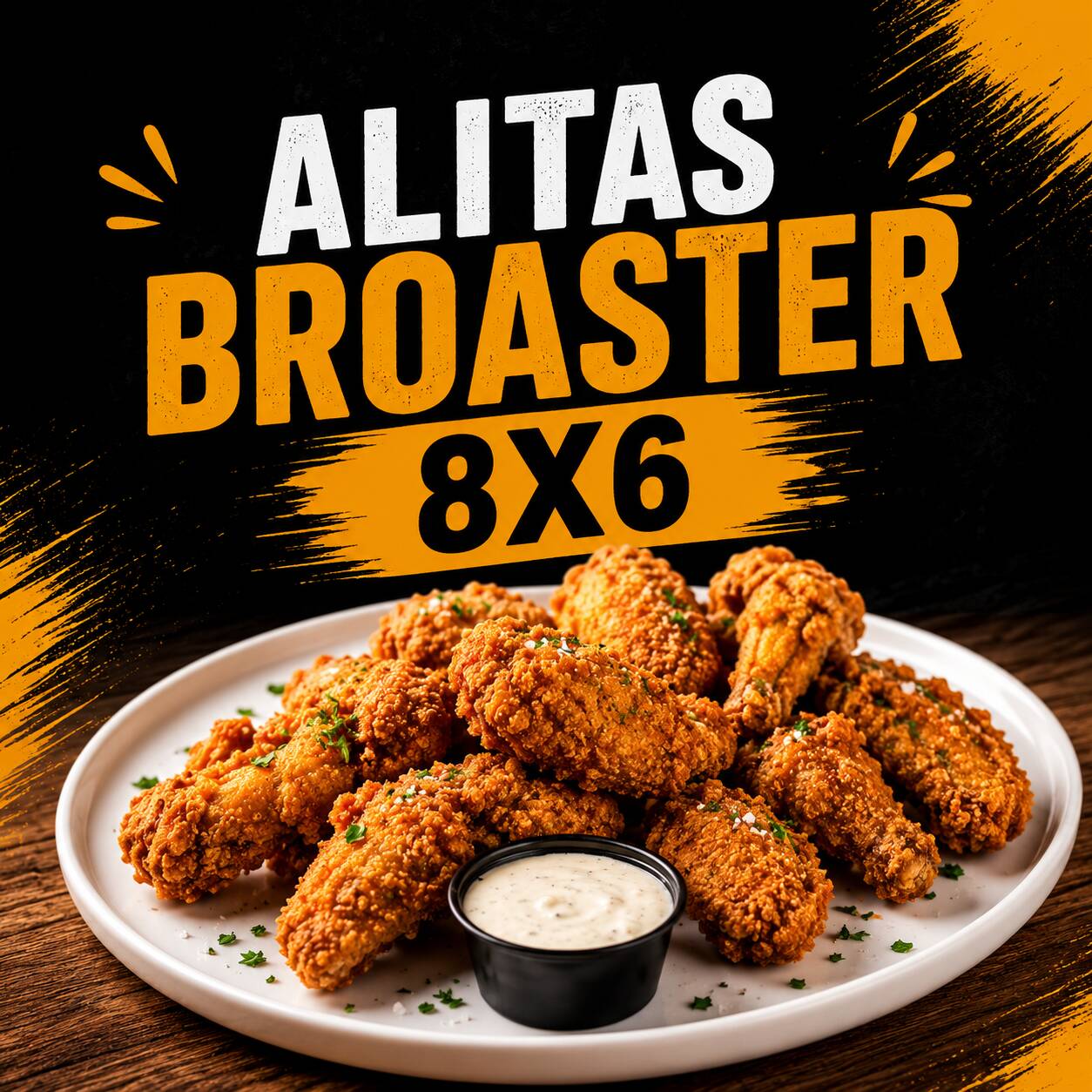 ALITAS APANADAS 8X6