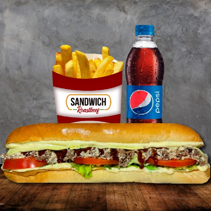 Combo Sándwich Twister Pollo y Carne