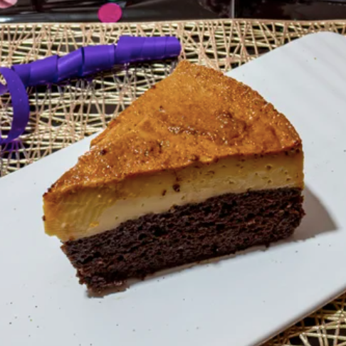 Rebanada de Chocoflan