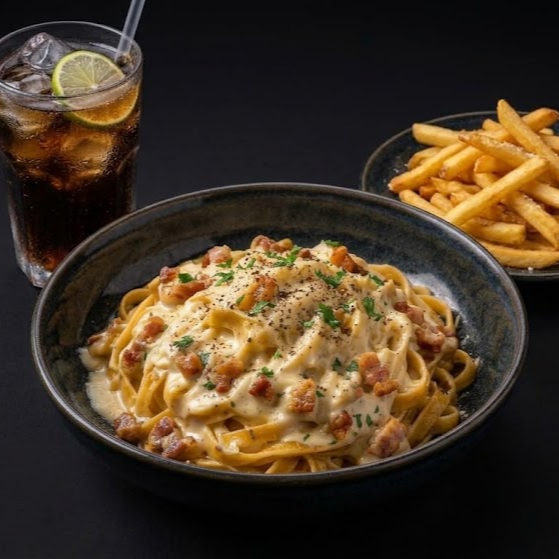 Pasta Carbonara en Combo