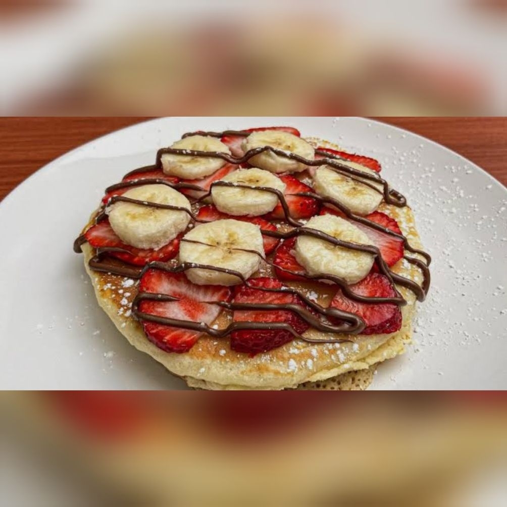 Orden De Hotcakes con Fresa y Platano