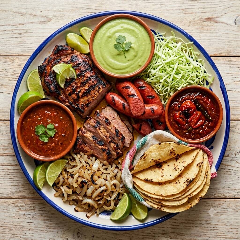 1/2 kg de asado + 1/4 de tortilla