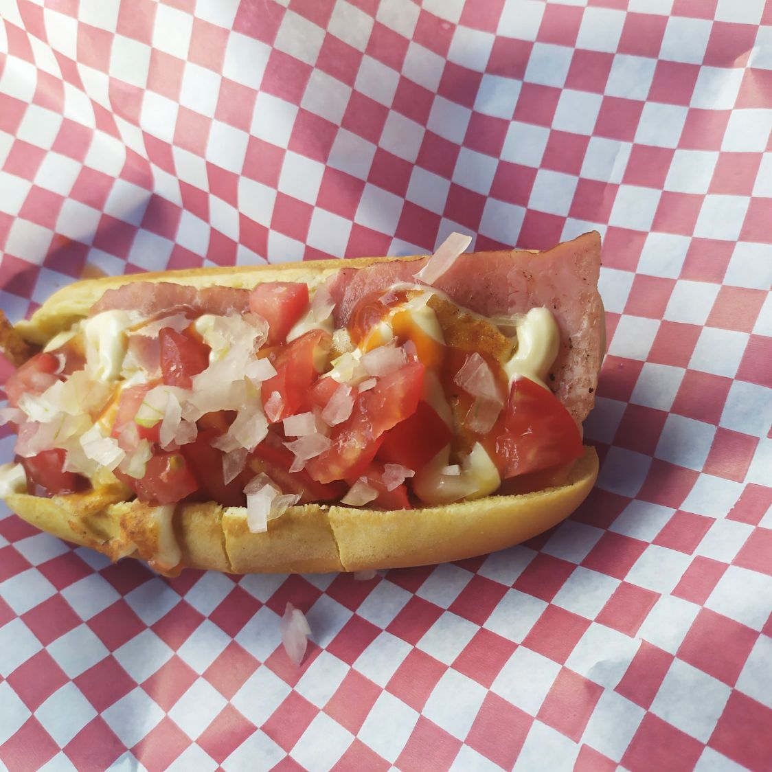Hot Dog con Tocino