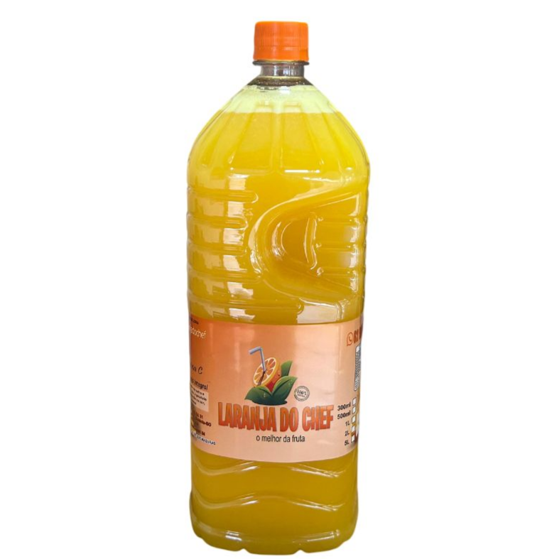 Suco integral de laranja. 100% natural