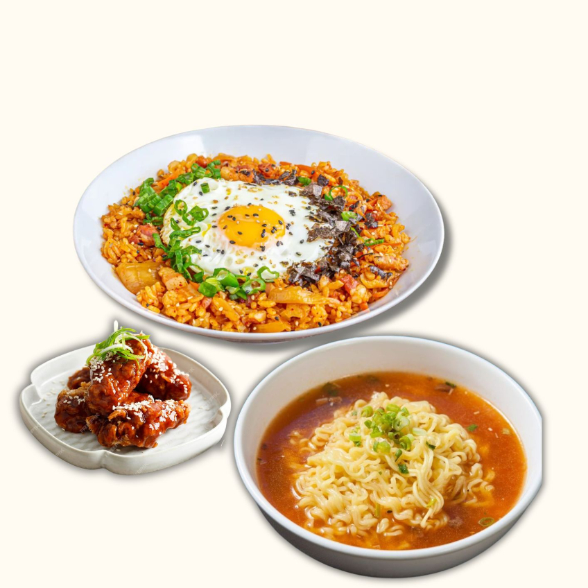 Kimchibokkumbap+pollo+ramen