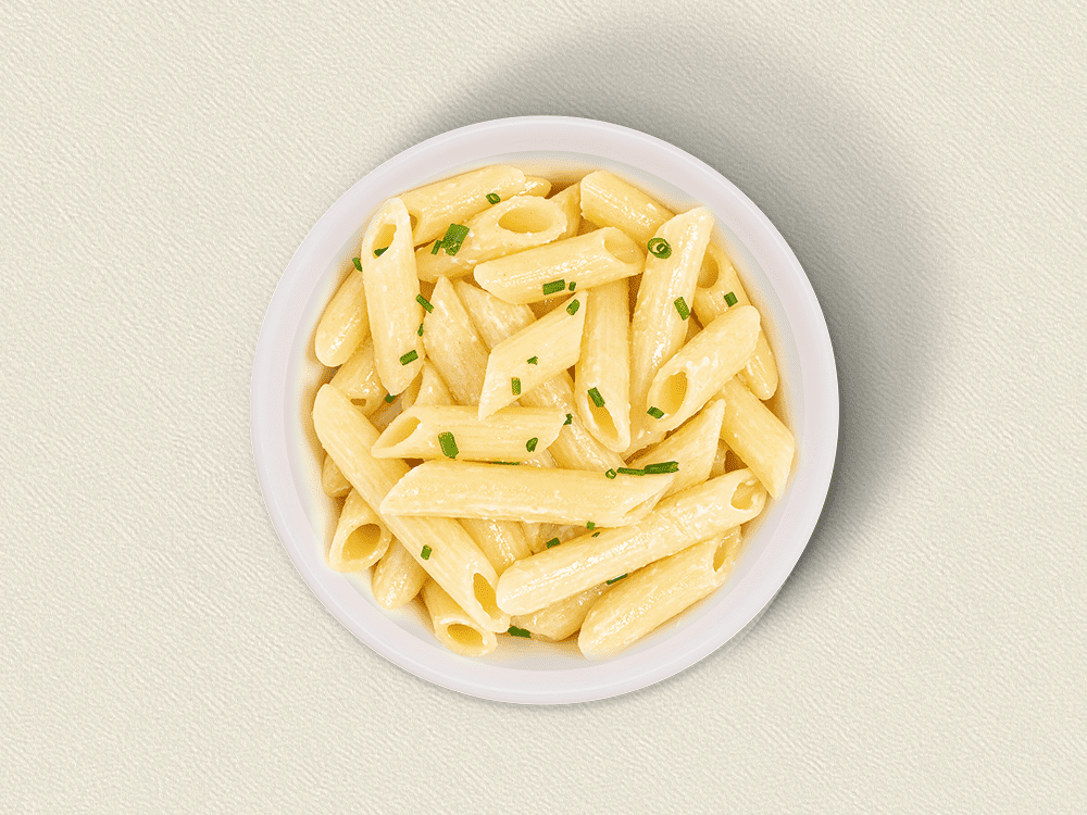 Porción Pasta Penne con mayonesa y cilantro (fría)