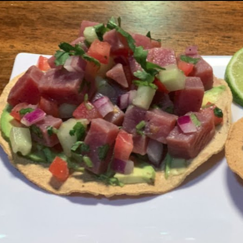 3 tostadas de ceviche de atún