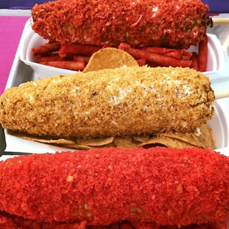 Elote empanizado de sabrita