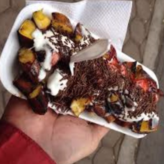 Plátano Frito Lechera y Chocolate
