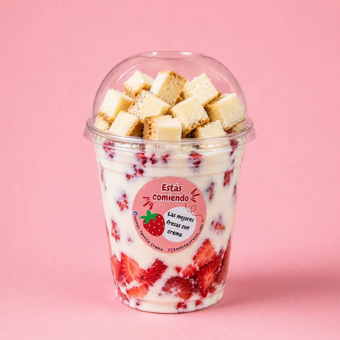 Fresas con Crema y Pay Grandes