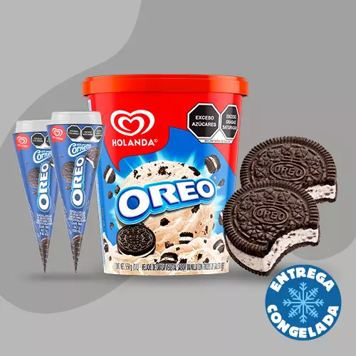 Helado OREO + 2 Mordisko OREO + 2 Cornetto OREO