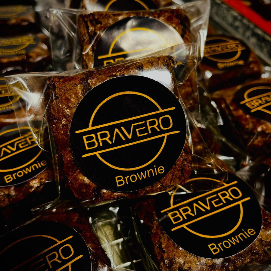 Tradicional Brownie de chocolate.