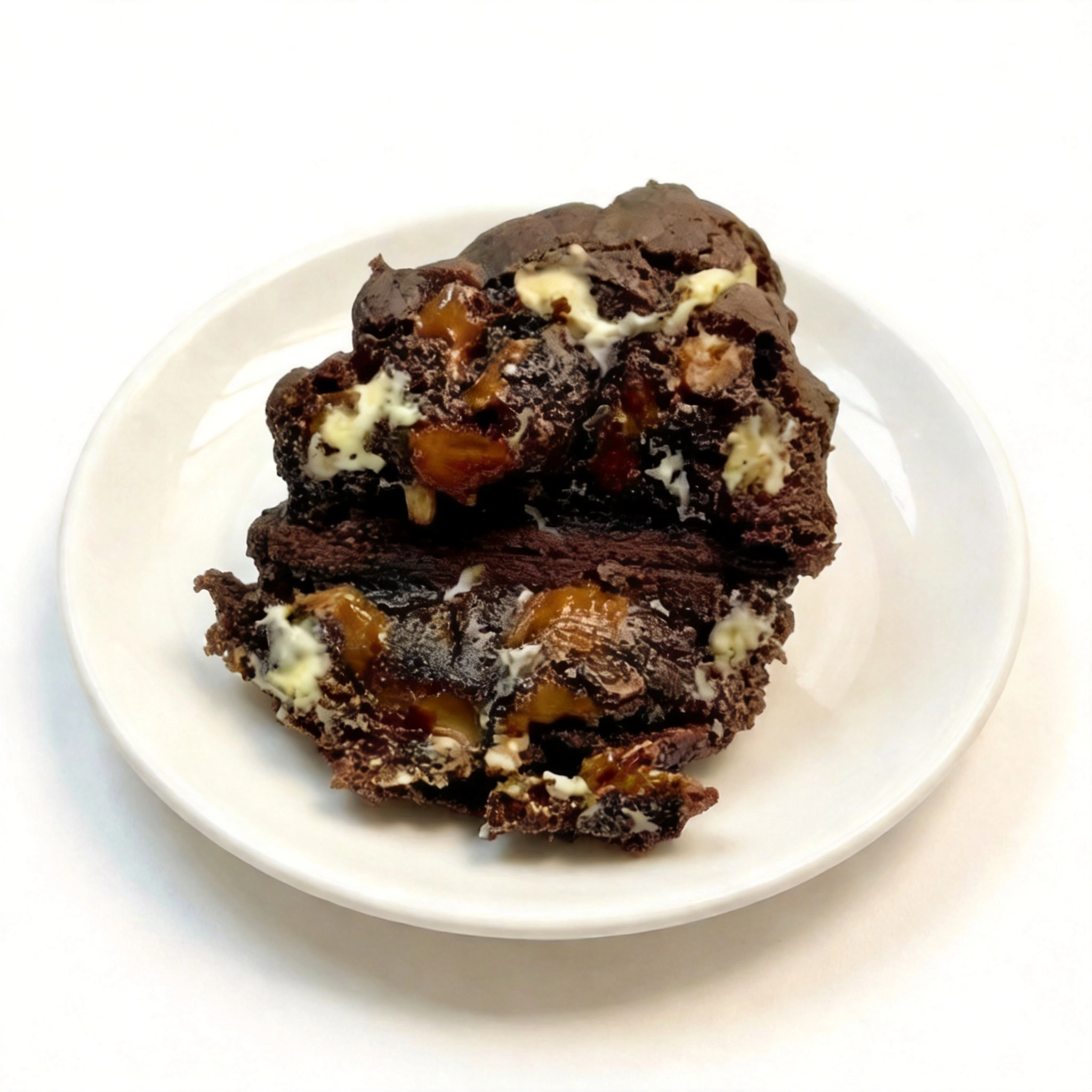 Nosso cookie tradicional de massa de cacau é um verdadeiro espetáculo de sabores: triplo chocolate com pedaços generosos de chocolate branco, ao leite e meio amargo. Crocante por fora, macio por dentro… impossível resistir!