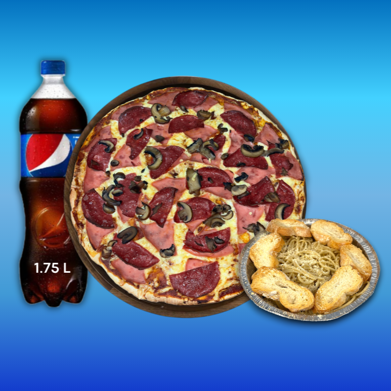 Combo 2 (Pizza, Refresco y Pasta)