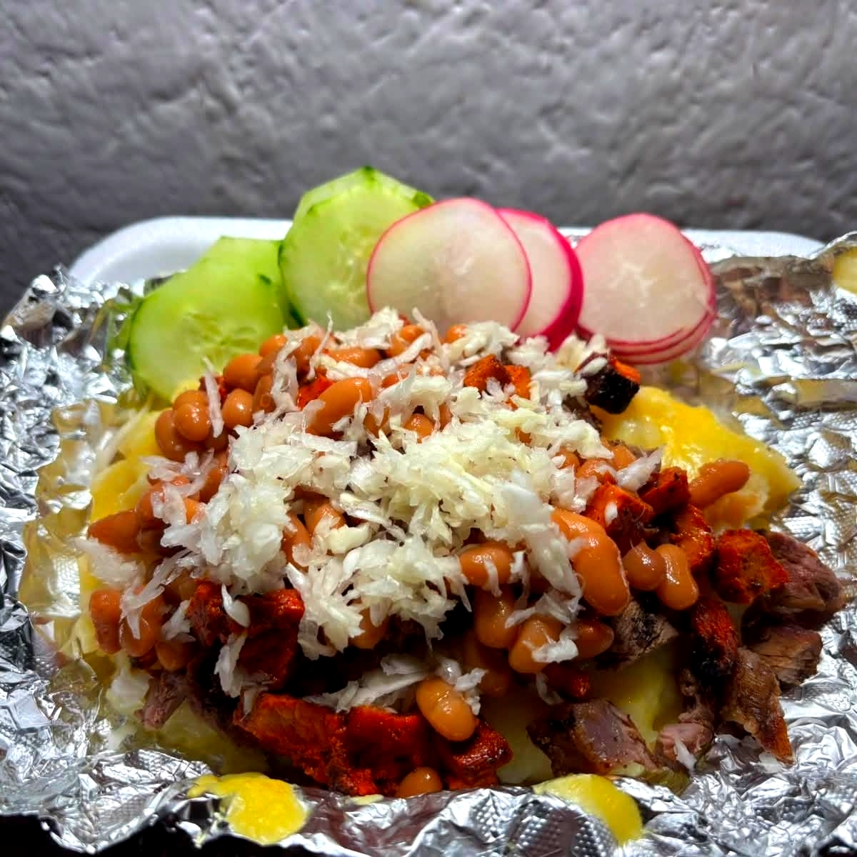 PAPA GRATINADA MIXTA CON AGUA LITRO