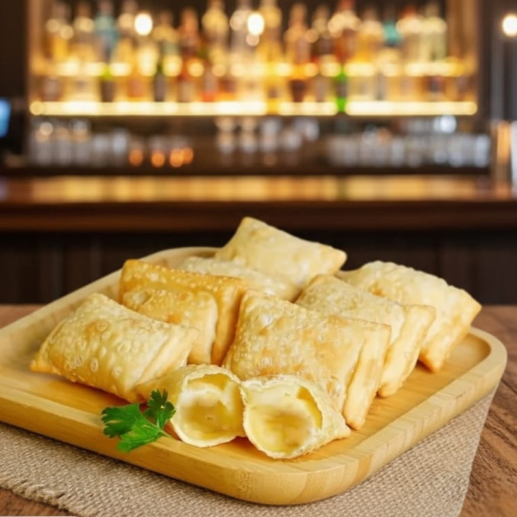 pastelzinho de queijo uma excelente opção para sua refeição aproximadamente 20 unidades