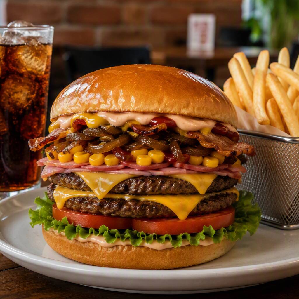 Combo Hamburguesa Doble Carne