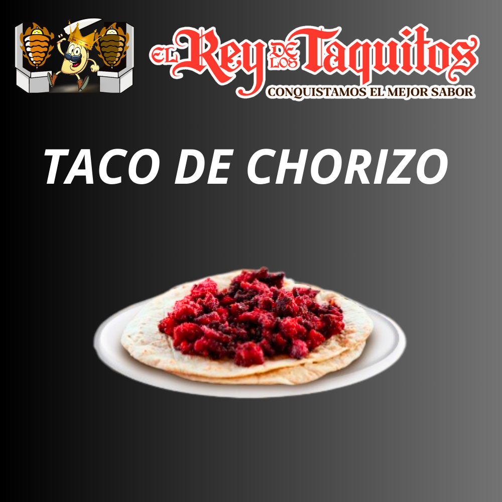 1 Taco de Chorizo con Tortilla de Harina