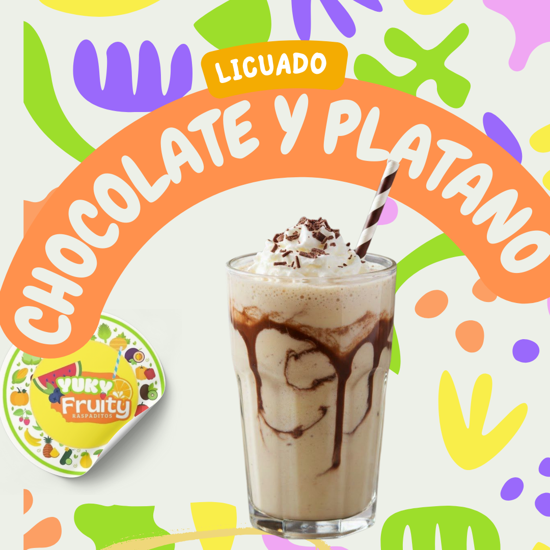 LICUADO DE CHOCOLATE Y PLATANO