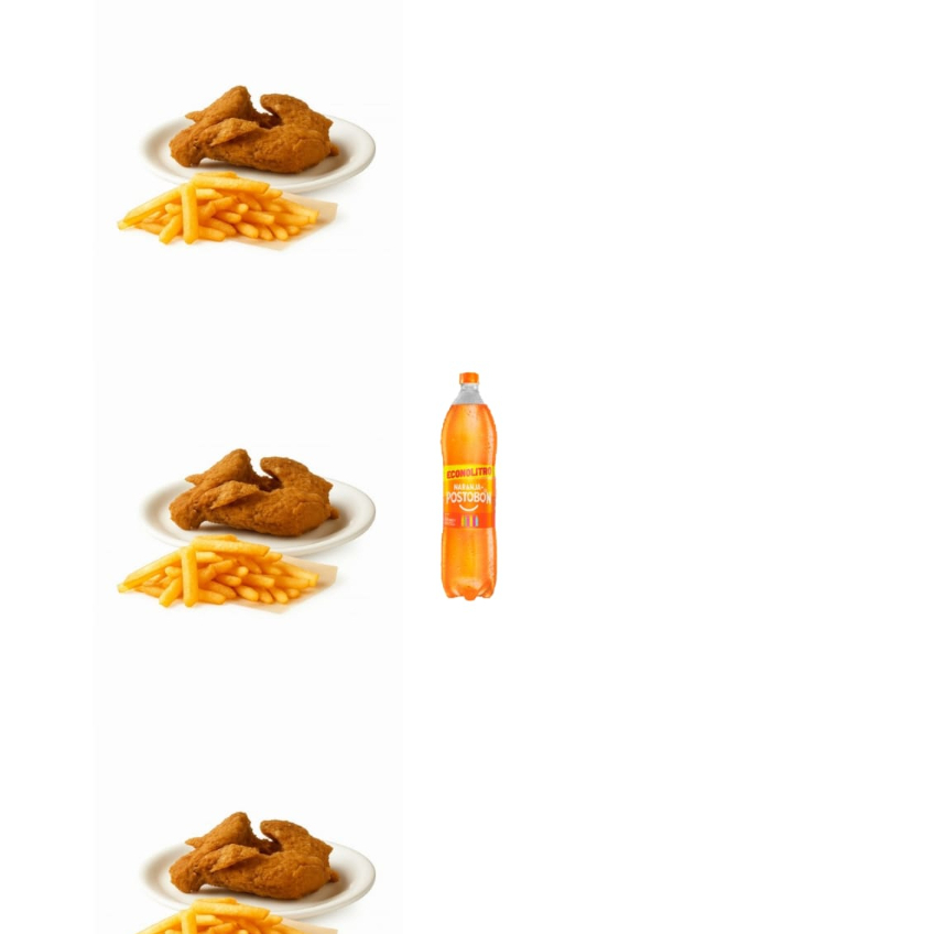 combo 3/4 con pollo broaster