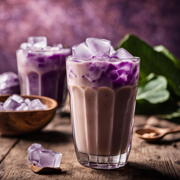 Latte Frio de Taro