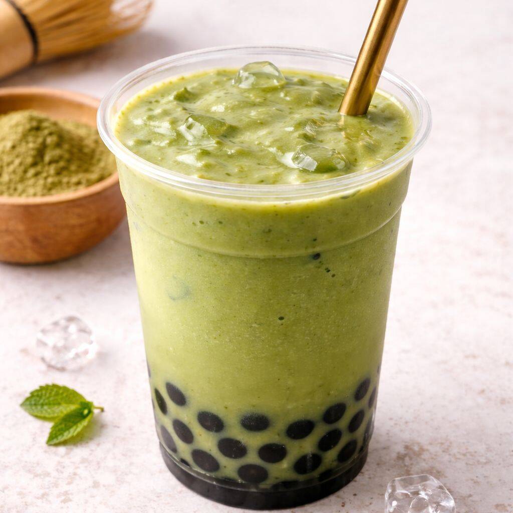 Bubble Tea de Matcha 16 Onz