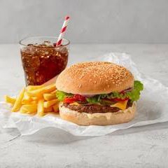 Hamburguesas+papas+refresco