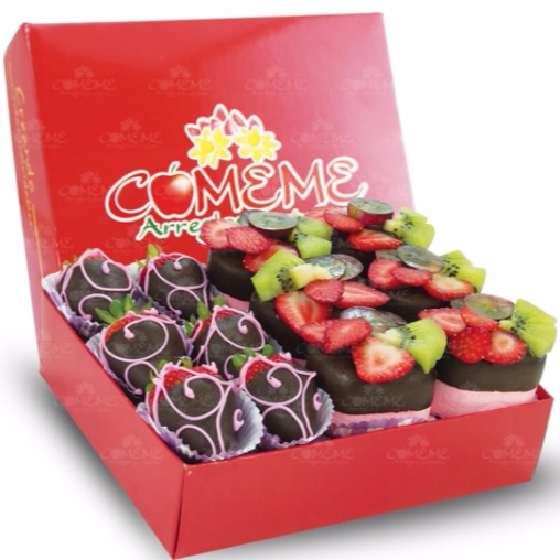 CAJA FRESAS Y BOMBONES