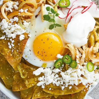 Chilaquiles Verdes con Pollo