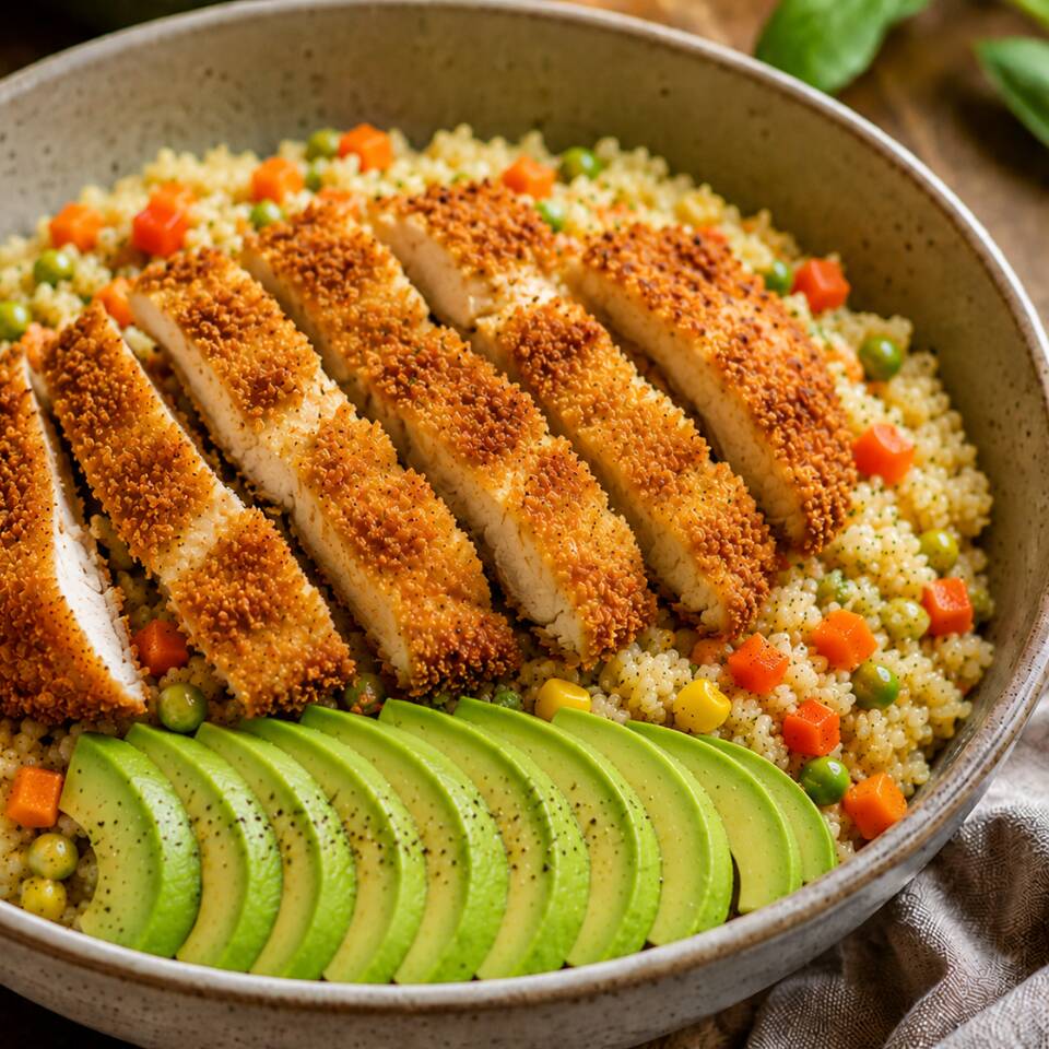 Arroz Pollo Crocante
