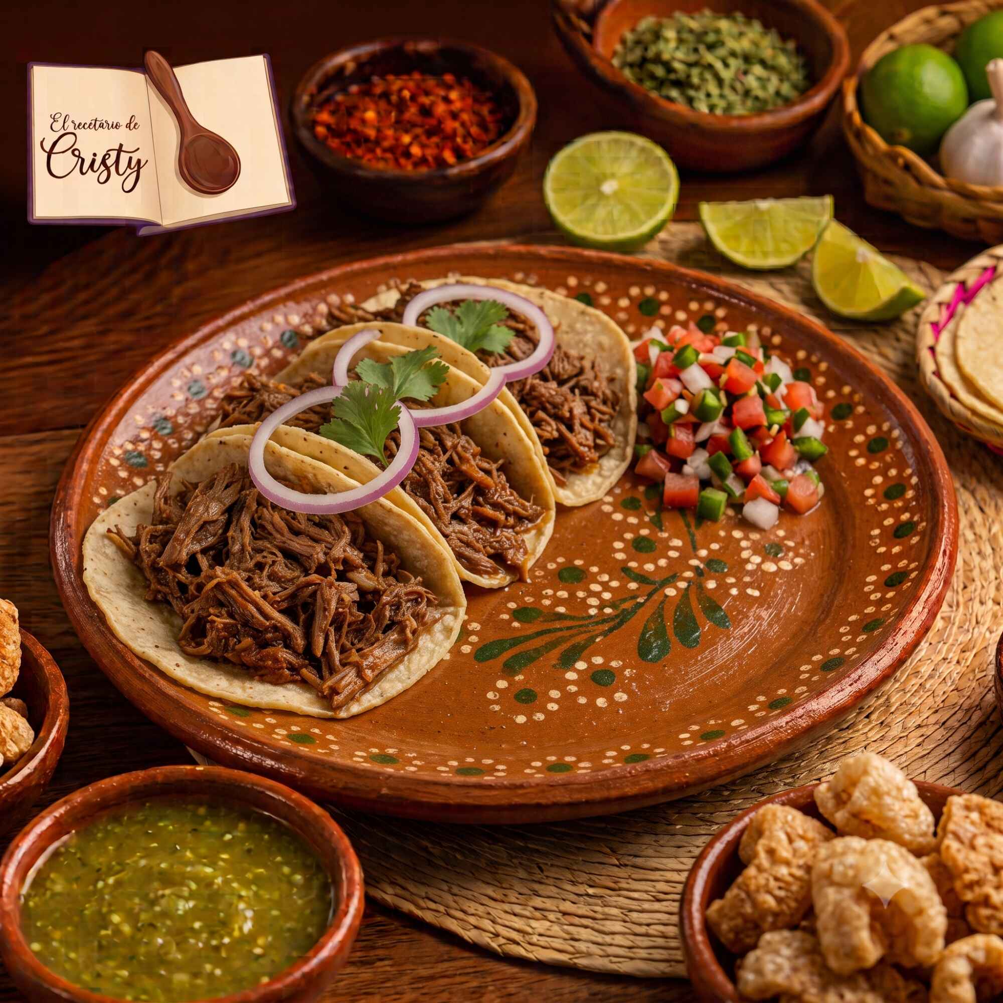 Orden de 3 Tacos de Barbacoa