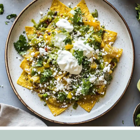 CHILAQUILES VERDES CON POLLO