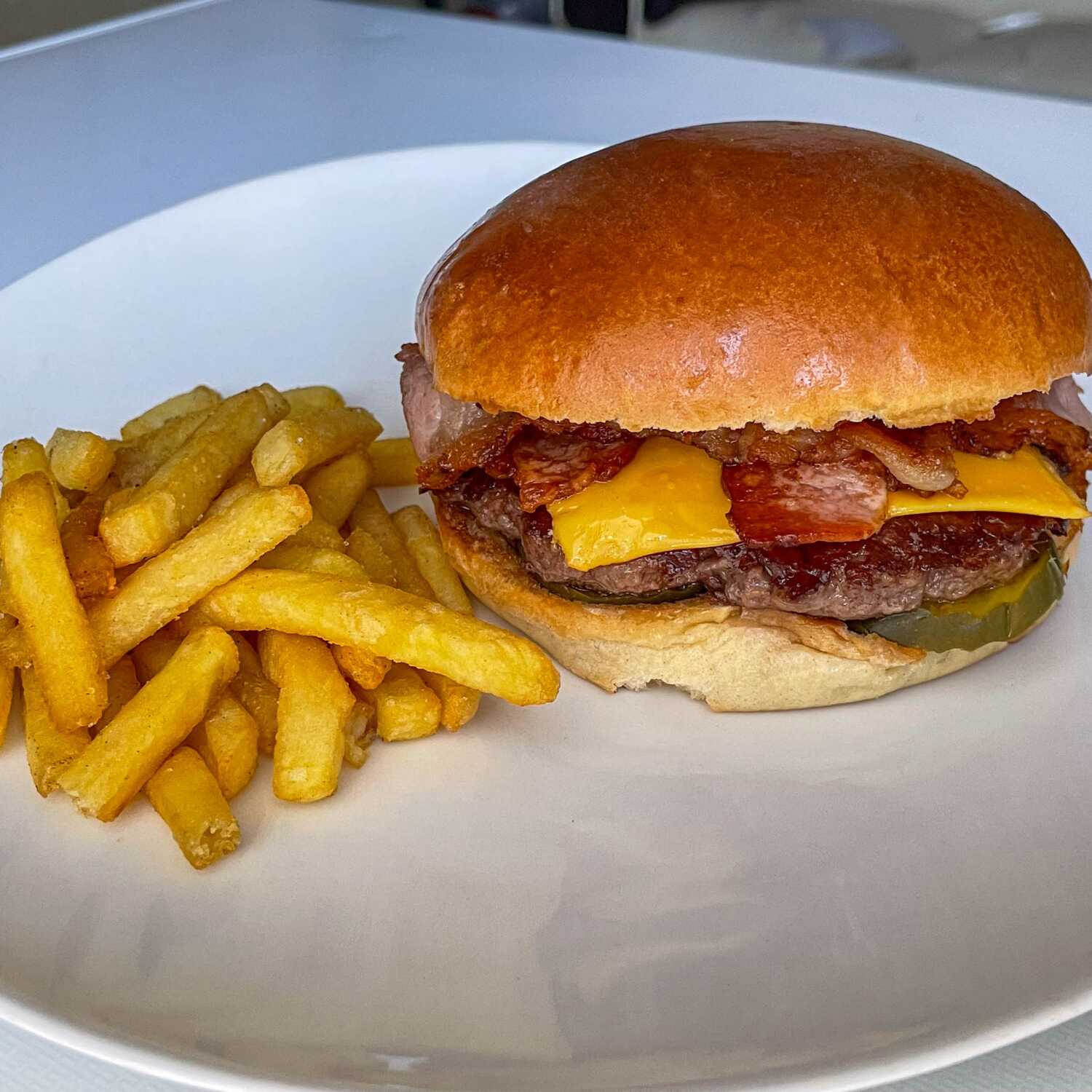 Bacon Burger + Papas