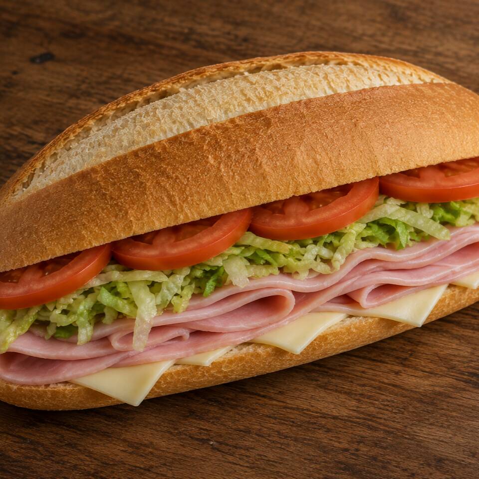 Lonche de Jamón y queso blanco