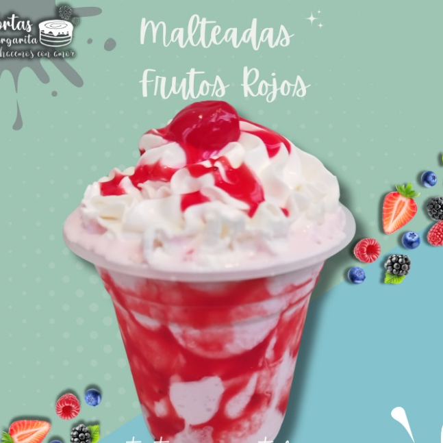 Malteada de Frutos Rojos