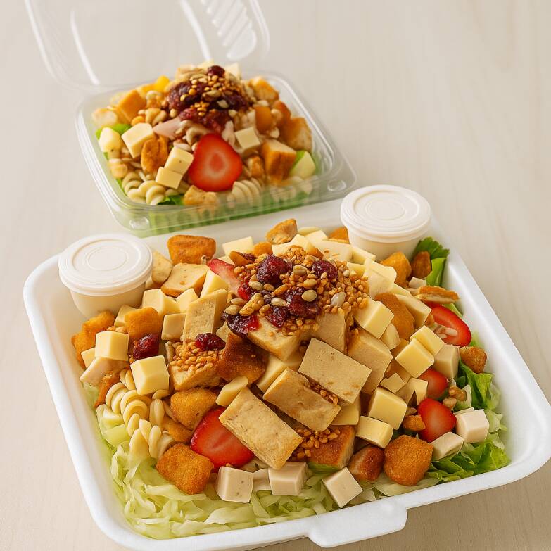 Ensalada Grande y Chica con Aderezo Proteína a Esc