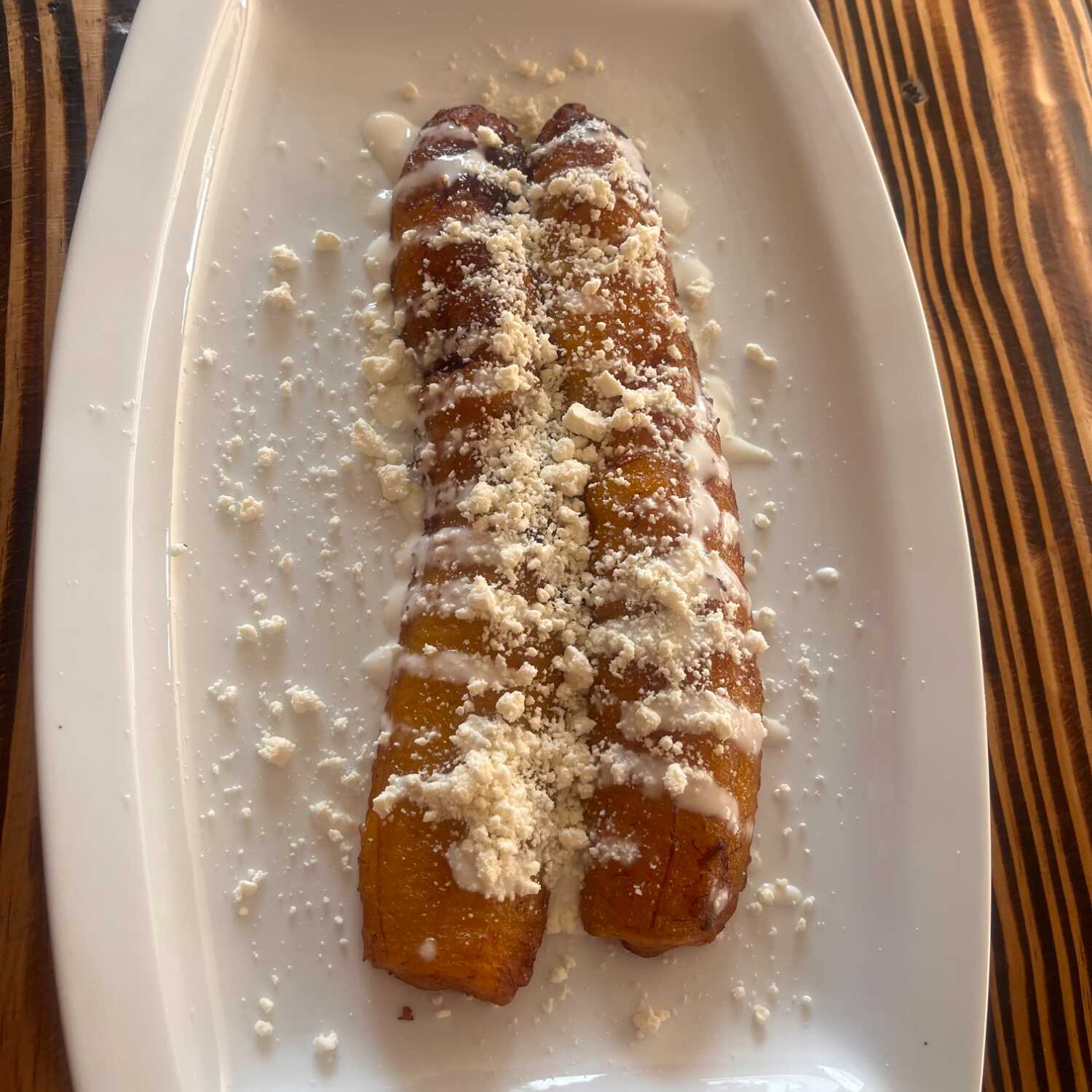 Platanos fritos.( 1 1/2)
