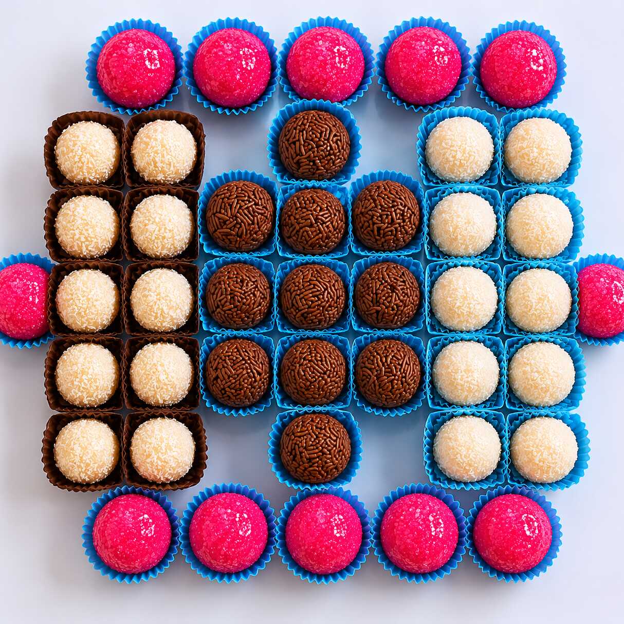 40 brigadeiros artesanais super cremosos em um combo irresistível! 😍
✔ 10 Brigadeiros Tradicionais
✔ 10 Beijinhos
✔ 10 Ninhos
✔ 10 Bichos de Pé
Perfeito para compartilhar e experimentar vários sabores de uma vez!
