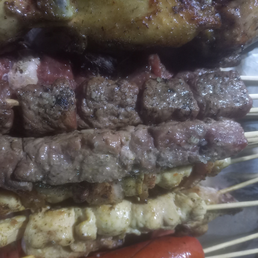 Carne,frango e linguiça