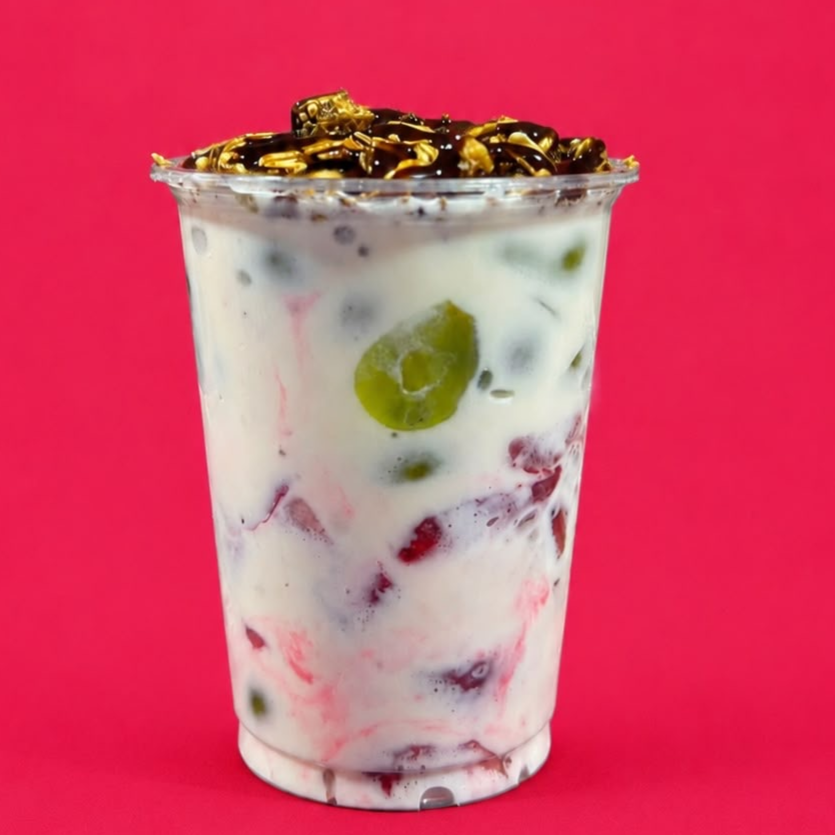 Fresas con Uvas y Crema Grandes